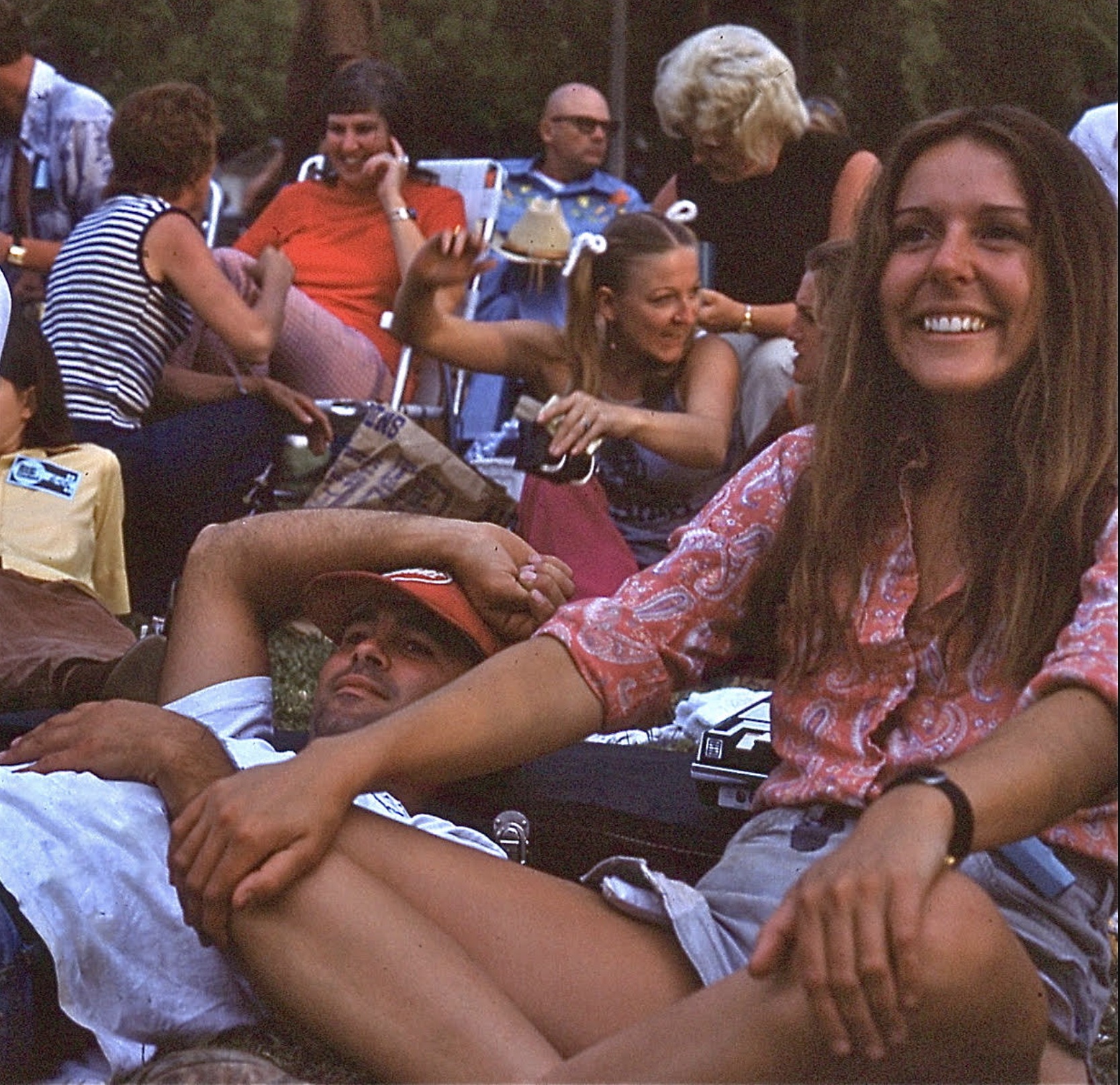 My mother at the Weiser, Idaho Fiddle Festival, 1973 